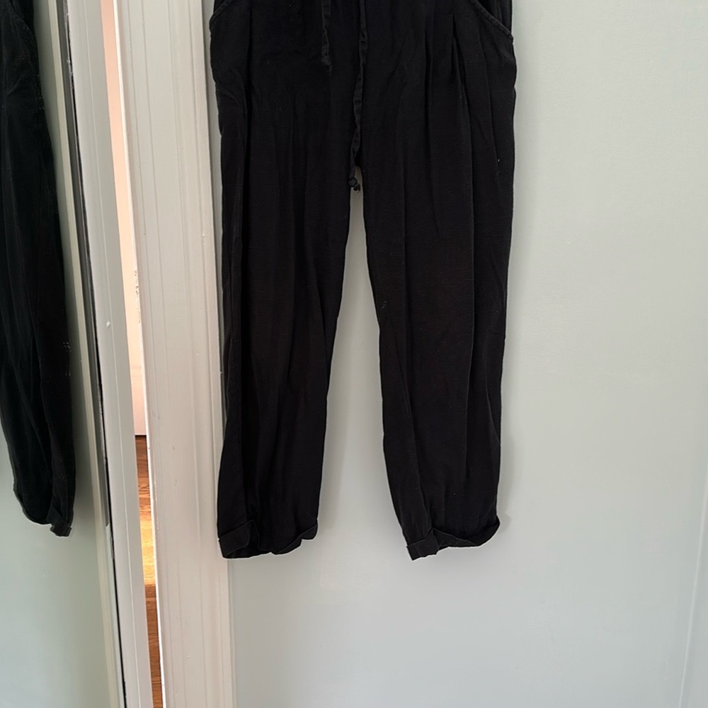 Hatch Black drawstring pants